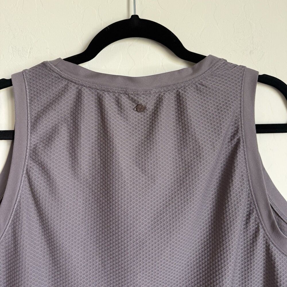 Calia Womens XXL Gray Honeycomb Textured Sleeveless Tank Athletic Gym Athleisure - Picture 9 of 13